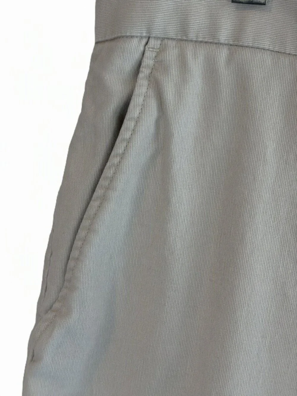 Perry Ellis Men's 34x32 Beige Khaki Chino Pants 100% Cotton Classic Flat Front